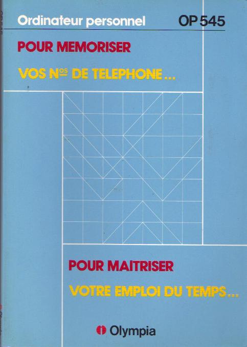 Vintage Olympia Op 544 – Ordinateur Personnel Rétro Avec Mode D'emploi